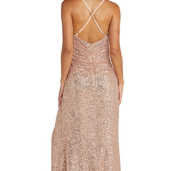 Gold Nina Gown from Morgan and Co. - Picture 3 of 4